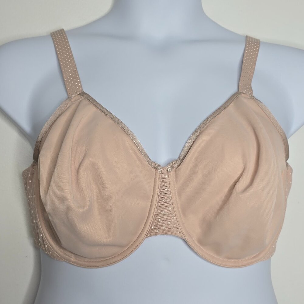 Wacoal Back Appeal Minimizer Unlined Underwire Bra 40DD Full Coverage 857303